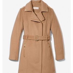 Michael Kors wool blend belted coat